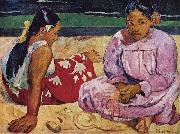 Paul Gauguin Tahitian Women on the Beach oil